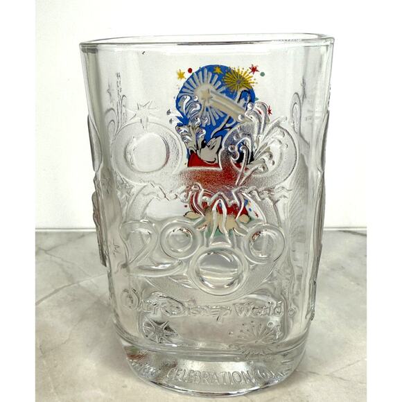 2000 Millennium McDonalds Walt Disney World EPCOT Celebration Square Glass 14 oz - Picture 3 of 6